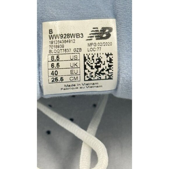 New Balance Womens WW928v3 Walking Sneakers US 8.5 B EU 40 White NWOT - Picture 12 of 12